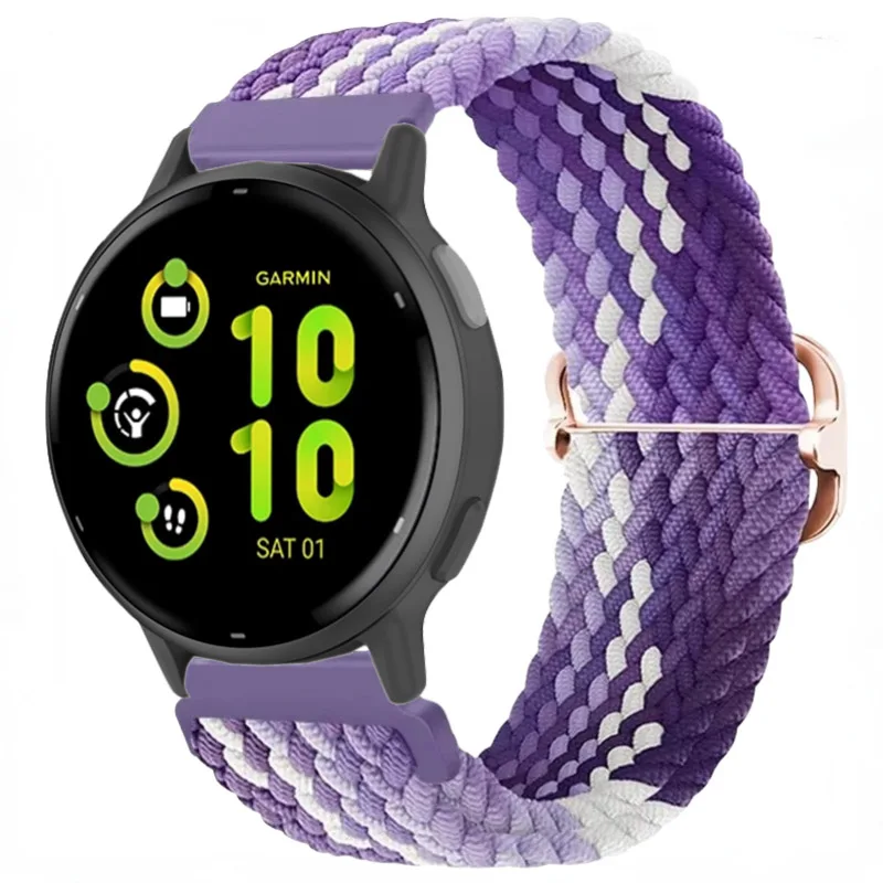 Nylon Braided Solo Loop Strap - 20mm/22mm Sports Bracelet Wristband