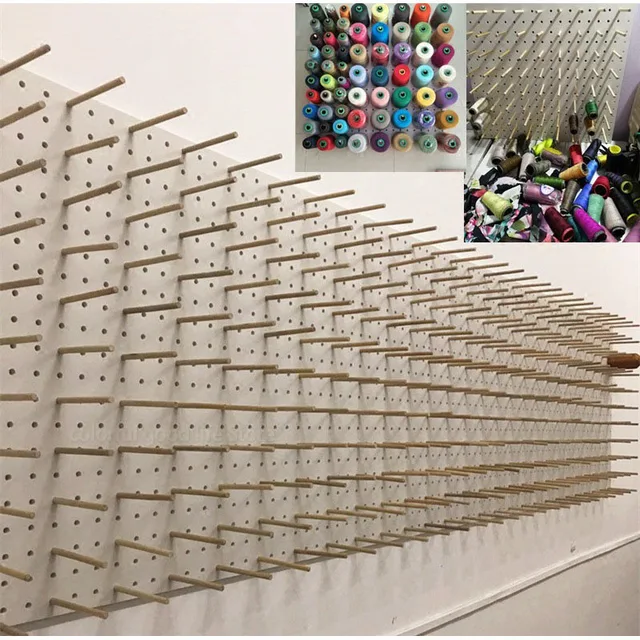 Kezdőlap Típusú Fa Orsó Tároló Állvány Varrószál Rack 25 Spool Szervező Varrás Hímzés Falra Szerelt Asztal - Image 5