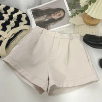 MEXZT Elegant Suit Shorts Women Korean Fashion Black Wide Leg Shorts Summer Office Ladies White High Waist All Match Short Pants - Image 5