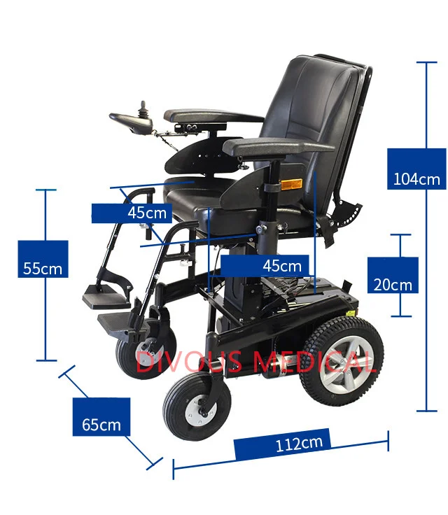 Hot sale Power Lift Up Seat wheelchair Motorized Wheelchair Electric Power Wheelchair for disable
