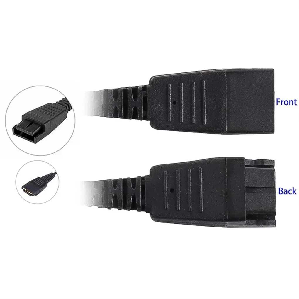 

QD Cable Adaptor Quick Disconnect Call Center Headset Easy to Install