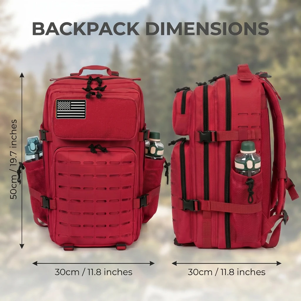 45L Tactical Outdoor Hiking Backpack 5