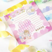 MOHAMM 1 Roll Multi-color Heart Shaped Washi Tape for DIY Art Crafts Diary Journal Page Decoration Scene Collage 2