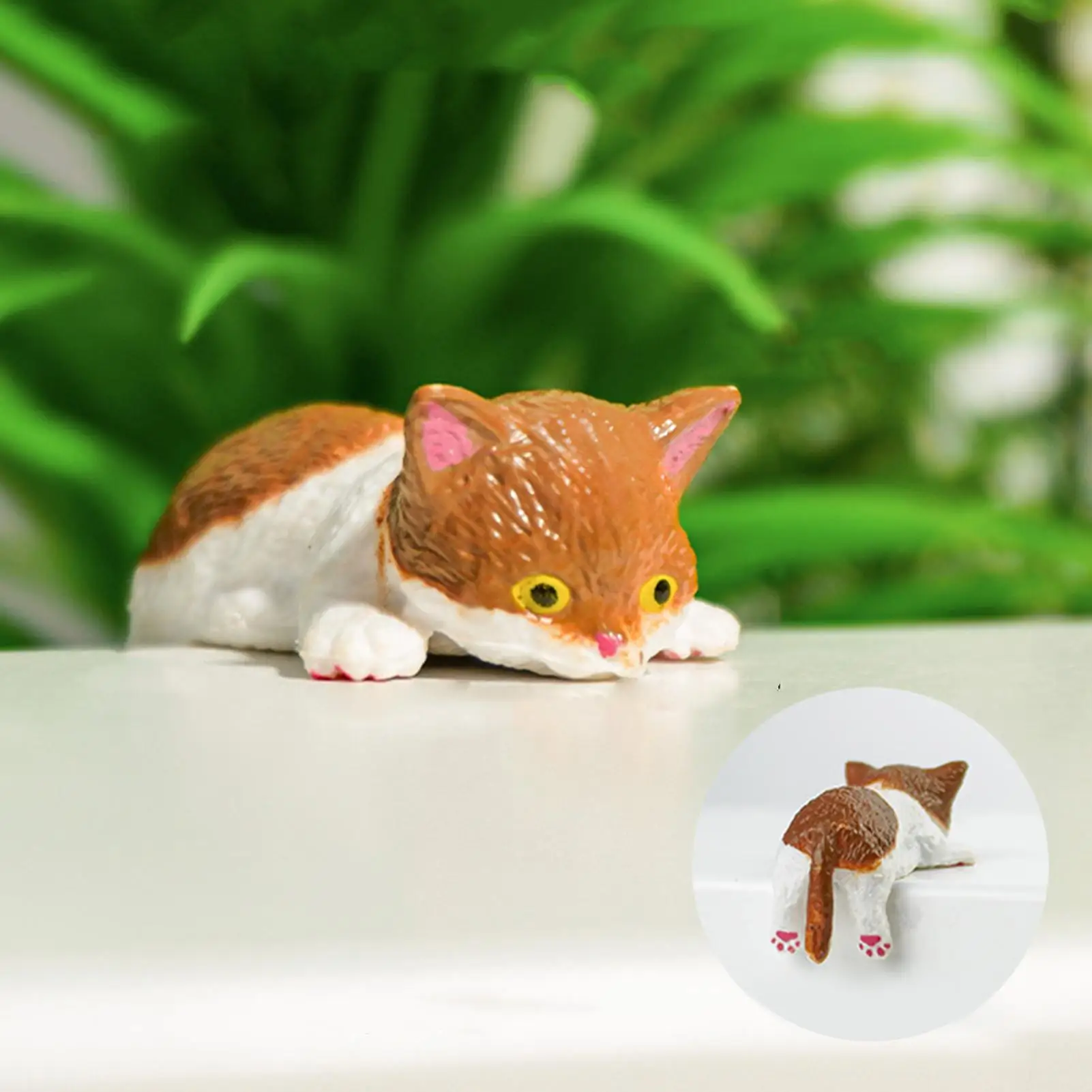 10-teiliges Mini-Katzenfiguren-Set, niedliche Kätzchenfiguren, Dekorationen für Büro, Schreibtisch, Computer, Auto-Armaturenbrett, Kunstharz-Ornamente, Geschenke – Detail 5