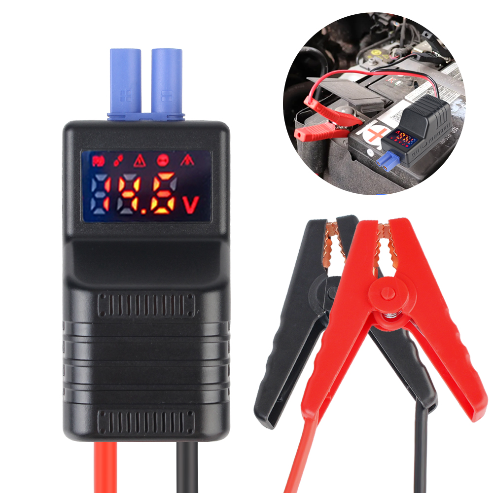 650A 12V With EC5 Plug Connector Emergency Jumper Cable Clip Intelligent Clamp Booster Anti Reverse Connection