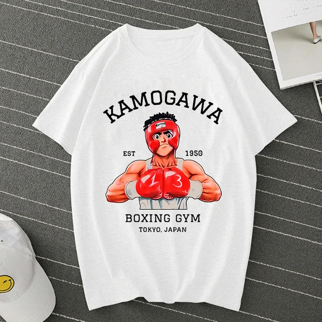 Anime Hajime No Ippo Kamogawa Boxing Gym T Shirt Men Women Makunouchi  Takamura KGB Graphic T-Shirts Clothing Harajuku Streetwear 