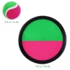 TOYMYTOY Children Kids Sticky Ball Throw Chuck Ball Toy Set for Kids Handheld Stick Disc Paddles with Ball 3