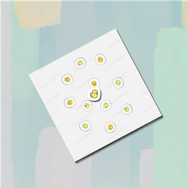 Tiny Tiny Ducks 5Pcs Adesivi Per Soggiorno Paraurti Anime Cute Kid Car Art Print Window Home Decor