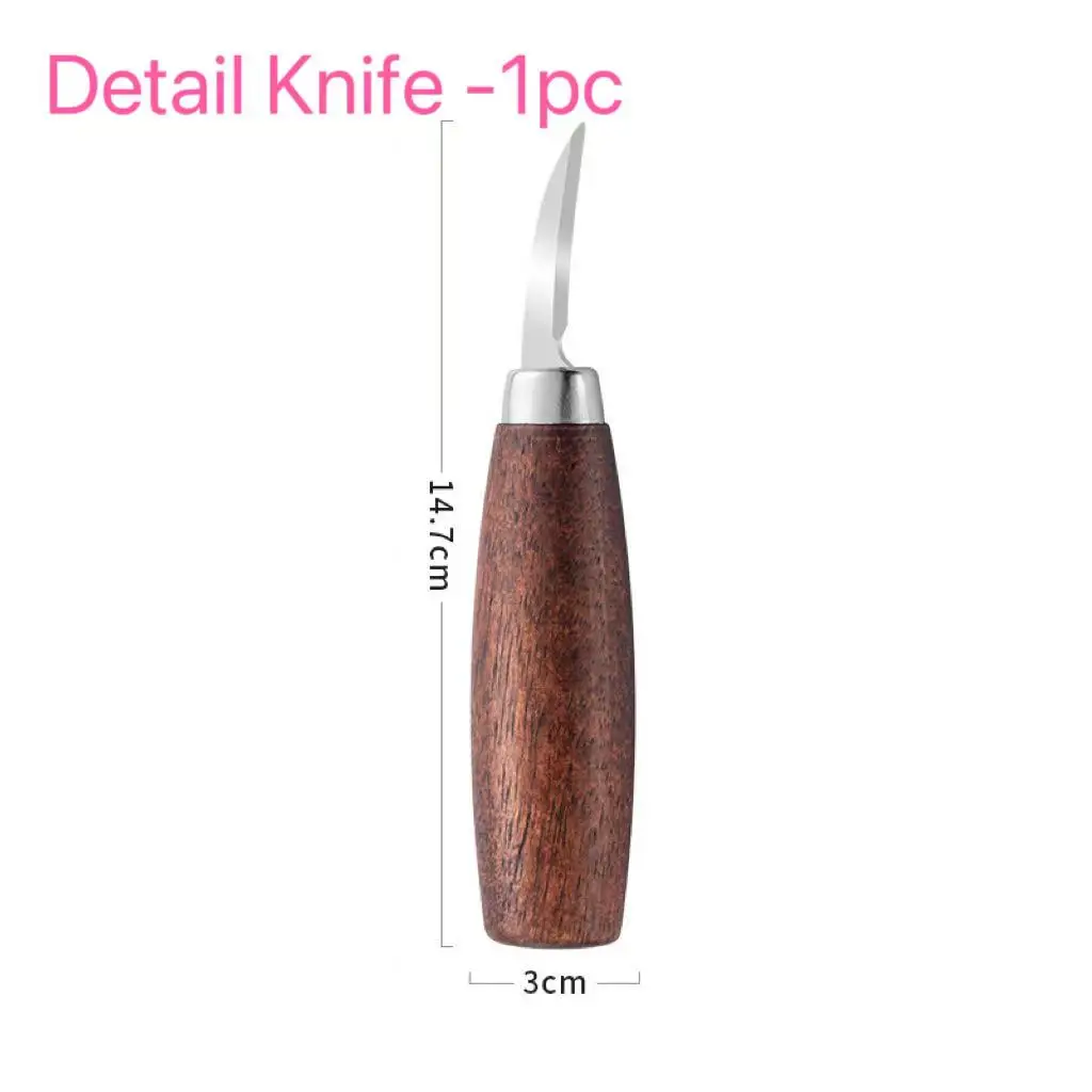 סט סכיני חריטה ביד - חריטת דלעת / כף עץ / פיסול, למתחילים ולפרוס, מתנת חג המולד / יום הילדים