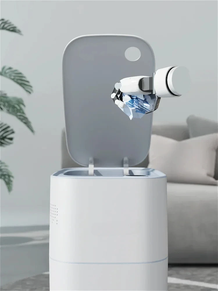 Smart Touchless Trash, Inductive Intelligent Home Garbage Disposer, 220v Plastic Slim Trash Bin Dogproof 5