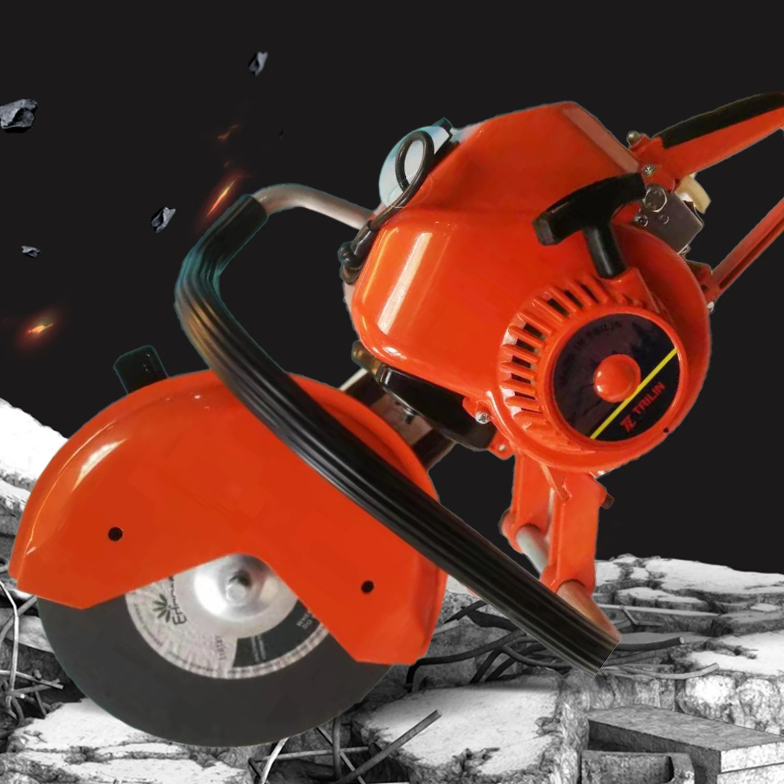 2-stroke Gas Demolition Saw Concrete Cutter Metal Concrete Cut Off Saw &Blade