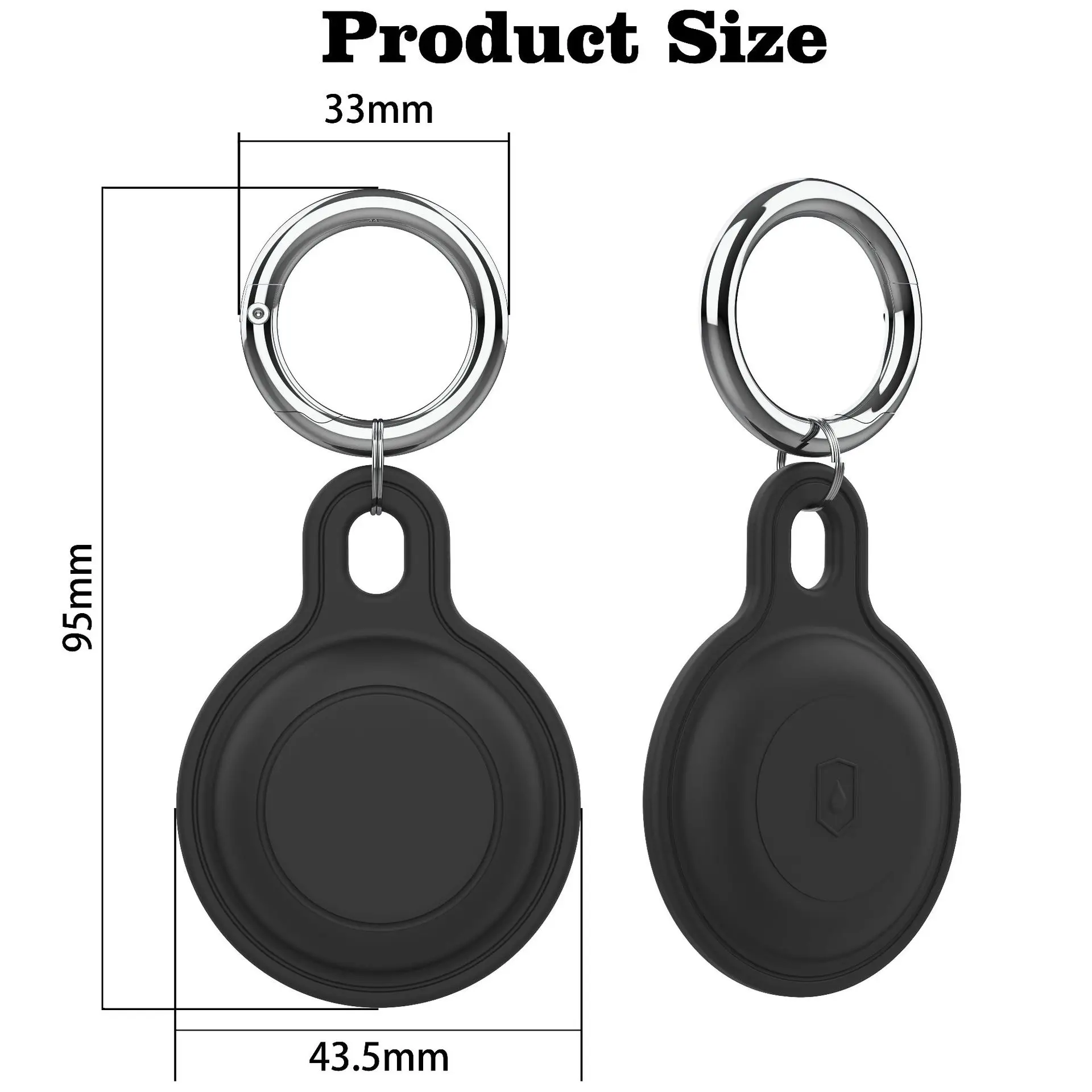 Silicon Keychain for Apple Airtags Case Protective Cover 360&deg; Waterproof Airtag Holder Accessories