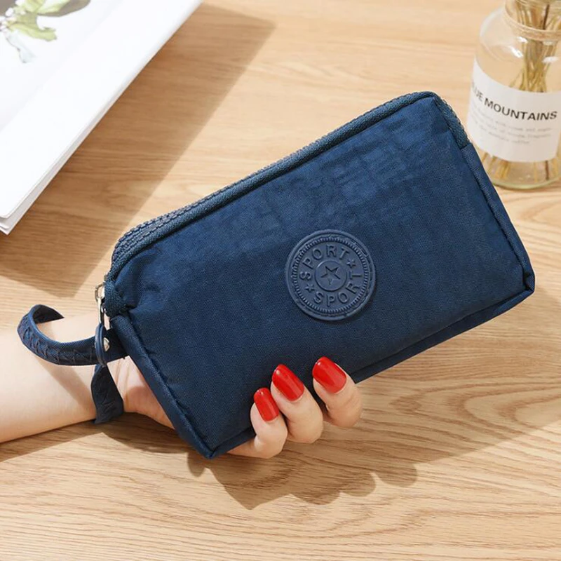 Geestock billeteras de capas para mujer, Cartera de mano para teléfono, monedero, tarjetas de lona, llaves de identificación, de dinero, bolsillo de maquillaje|Carteras| - AliExpress