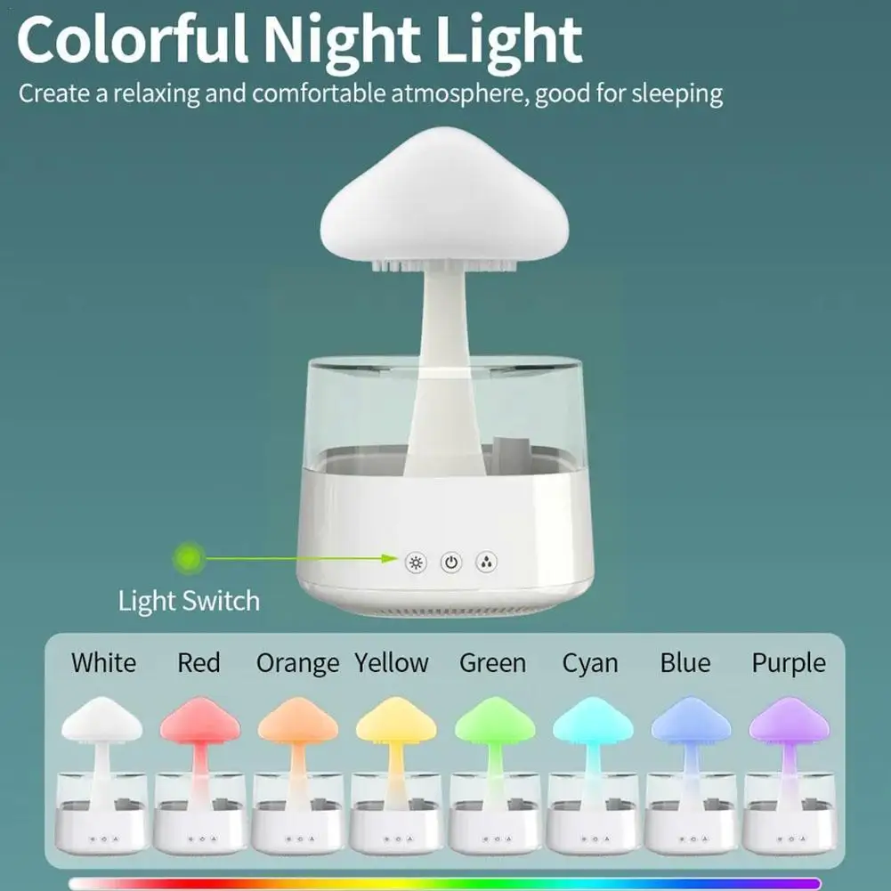 

Aroma Diffuser Air Humidifier Usb Rain Sound Home Rain Aromatherapy Smell Relax Cloud Plants Purifier Car 400ml Portable Mi S6m5