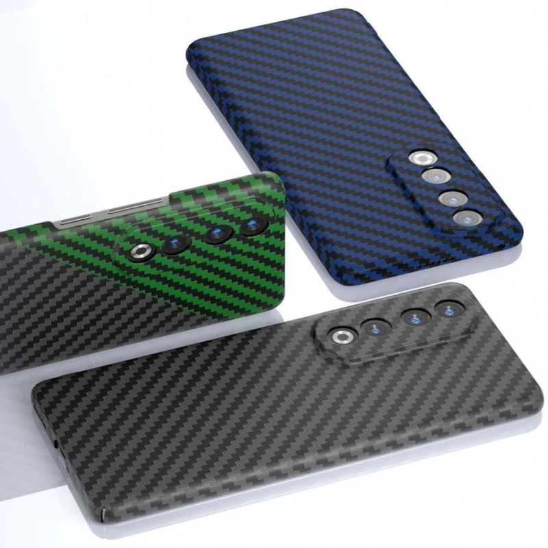 Carbon Fiber Texture Slim Hard Cover Phone Case - Protective Bumper with Ultra-Thin Design