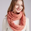 Soft Neck Wraps Knitted Scarf Crochet Thickening Circle Neck Scarf Solid Color Winter Scarf Autumn 4