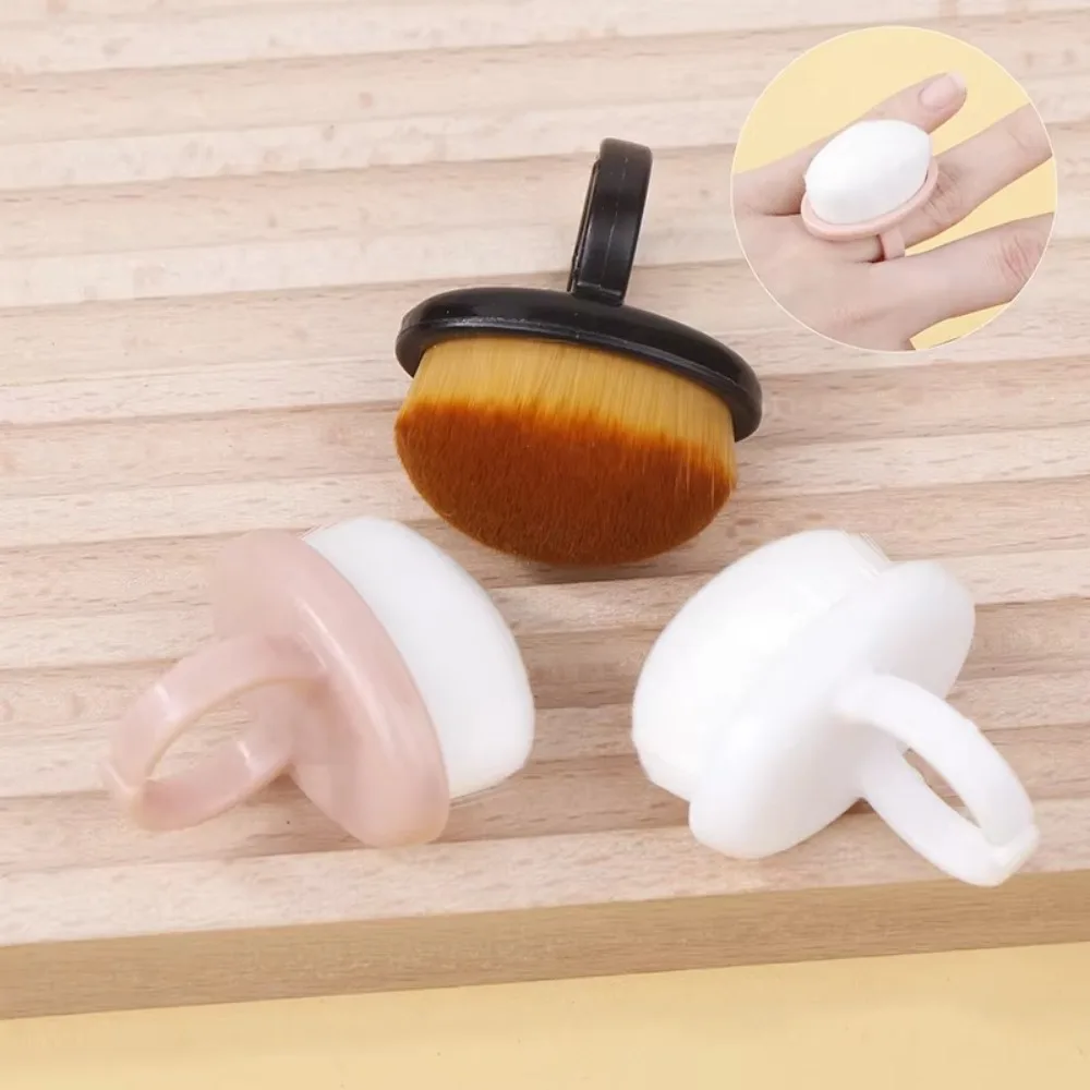 Oval Nails Art Dust Brush nail art brushes DIY Manicure Tools Gel Dust Cleaning Ring-shaped Brush Plastic Nails Art Cleaning