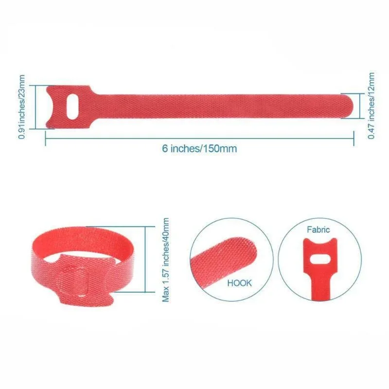 Versatile Reusable Nylon Cable Organizer with Self-Adhesive Straps