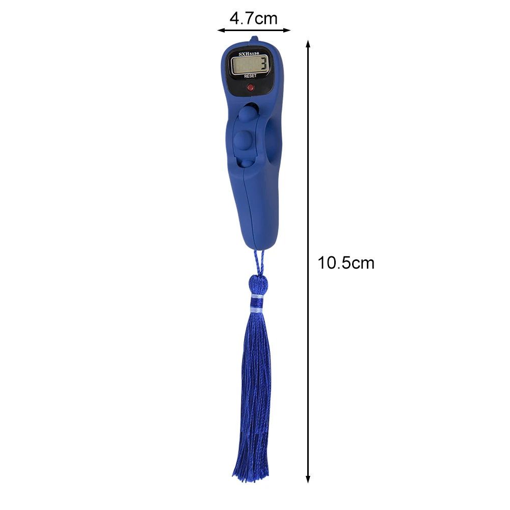 2038P Tassel Decompression  Digital Electronic Rosary Counter for Meditation Practical Digital Beads Timer for Meditation