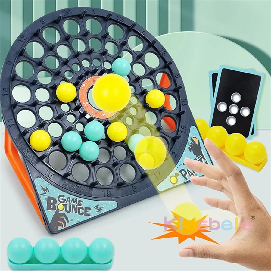Family Party Gifts Kids Bounce Ball Toy 3D Interactive Desktop Toy Jumping Connect Ball Puzzle Board Game Parent-child Game Set 5