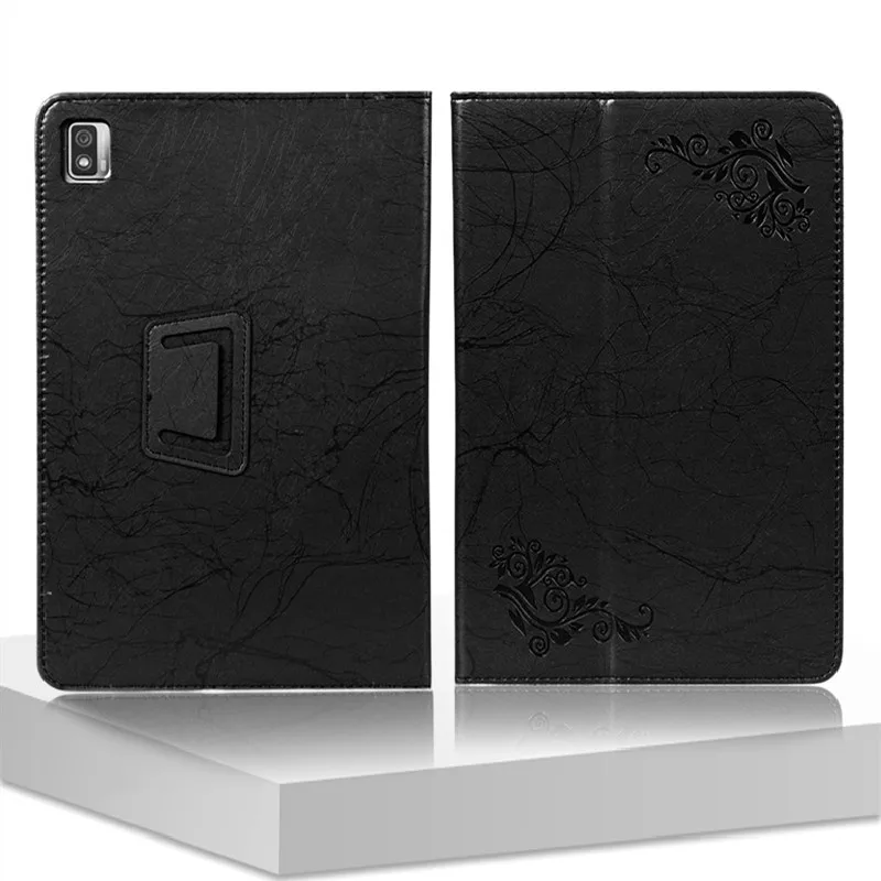 Embossed Magnetic Cover Case with Hand Strap