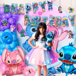 Description Picture 3 of itemStitch Birthday Party Decorations,36pcs Stitch Party Supplies-Stitch Balloon Tablecloth Backdrop etc Stitch Birthday Decorations