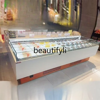 Cake Sushi Refrigerated Dessert Display Cabinet Fruit Fresh-keeping Cabinet Horizontal Western Pastry Air-cooled Cabinet