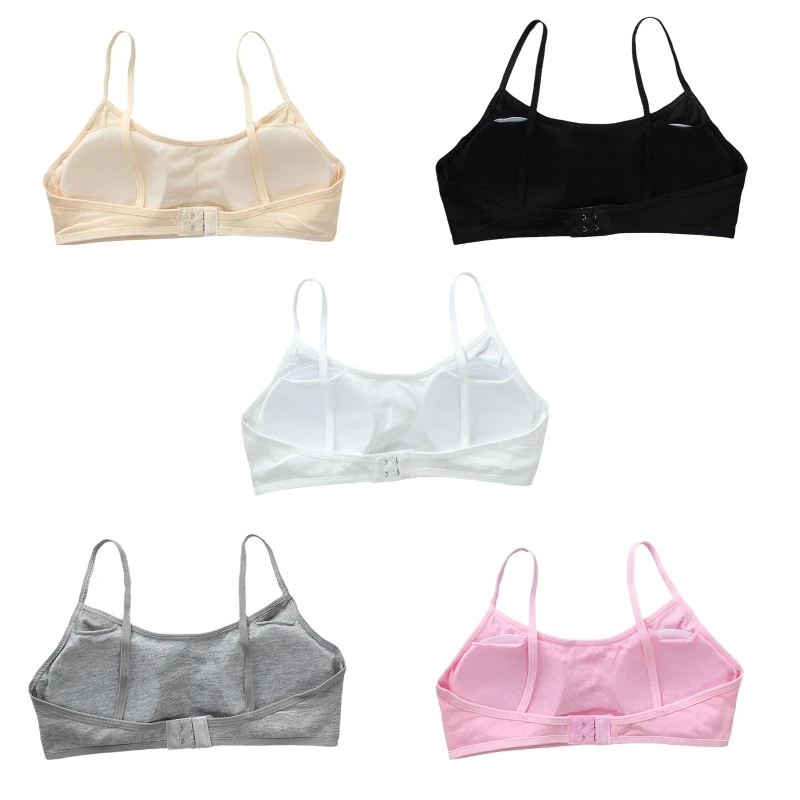 

Wireless Bras for Teen Girls Cotton Padded Comfortable Training Bras Solid Color Bralette Bralettes Straps