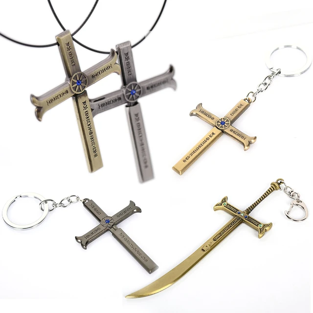 Dracule Mihawk Black Sword Necklace Anime Metal Hawk Eyes Yoru Necklaces  Jewelry Pendant Chains Choker Collares - AliExpress