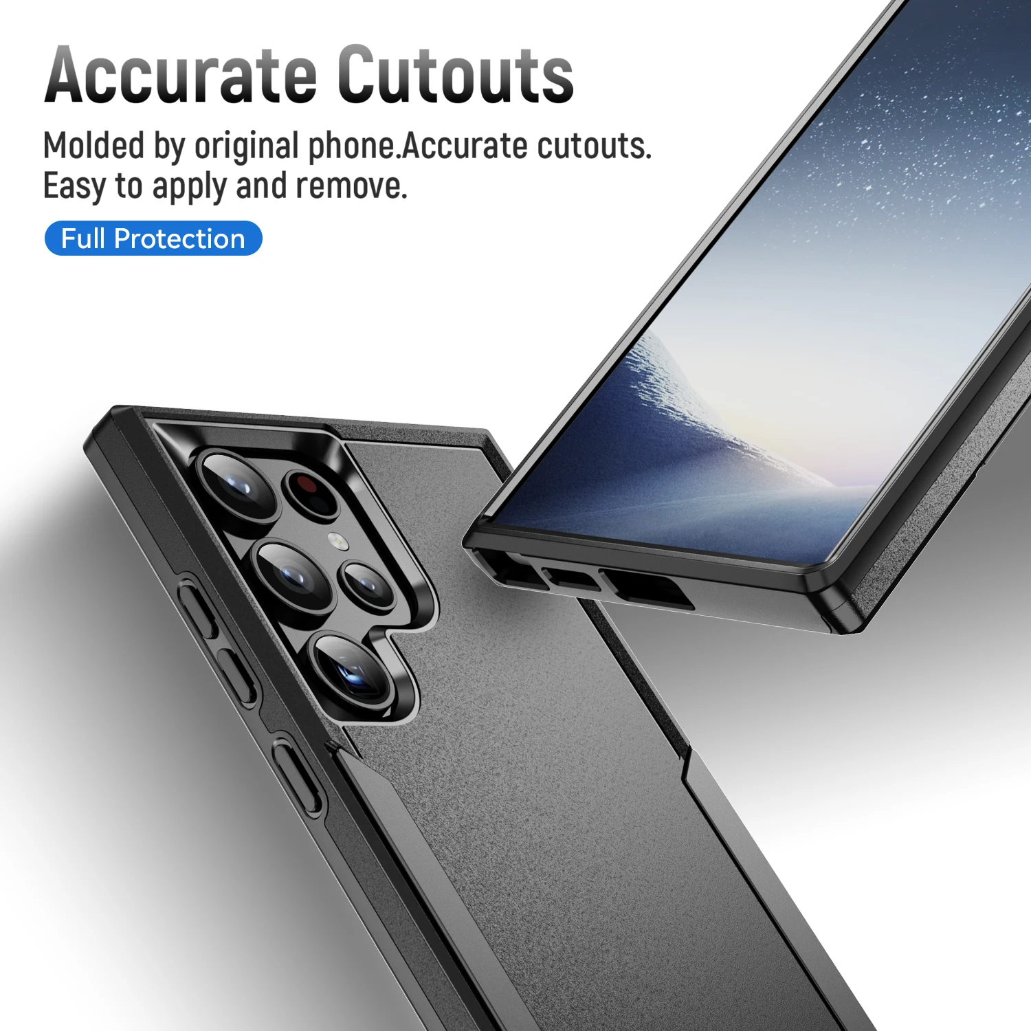 Enhanced Military-Grade Shockproof Dual-Layer Protective Case