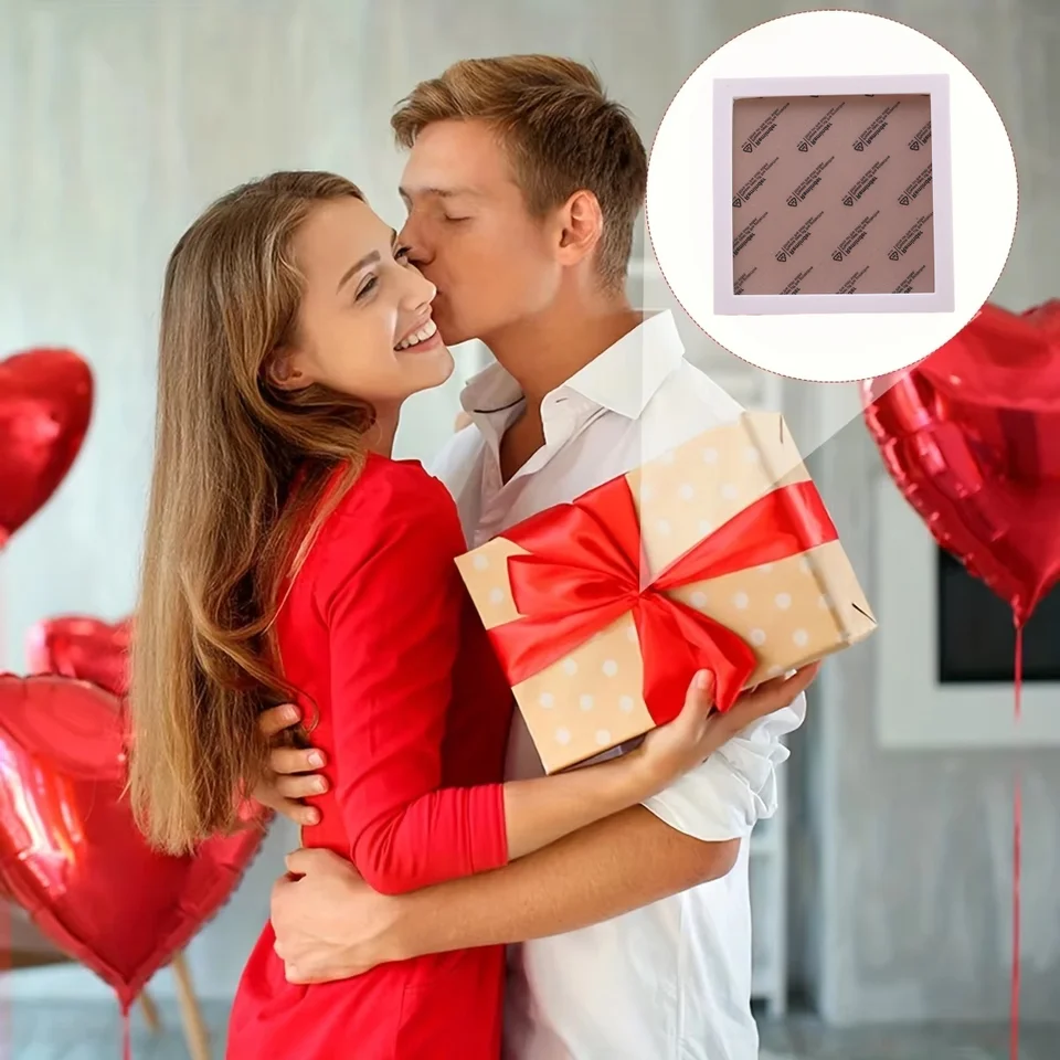 Personalized white square photo frames, custom photo frame