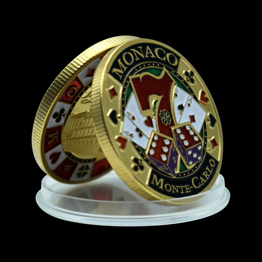 카지노 모나코 행운을 빌어 요 금화 칩 도전 메달 헌신 금속 럭키 포커 가드 기념품 공예 선물 - AliExpress
