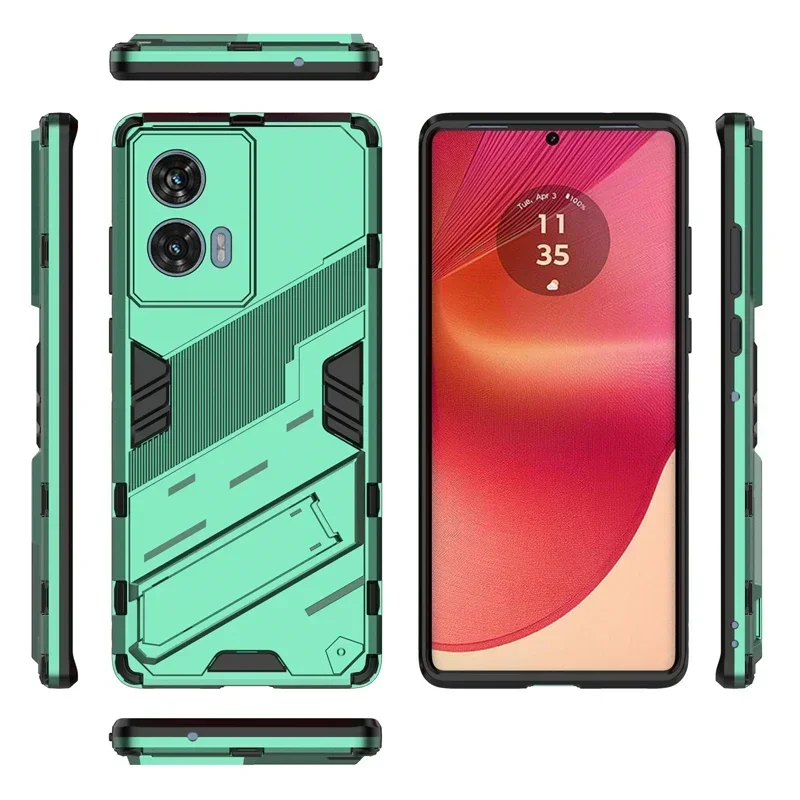 Heavy Duty Armor Phone Case with Kickstand - Shockproof Hard PC Back Cover