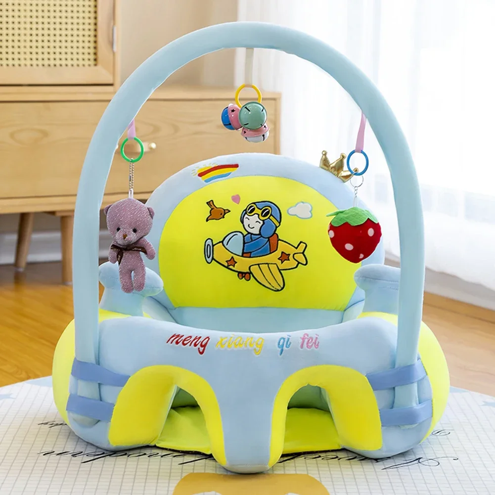 Baby Eating Chair Baby Seats & Sofas Cartoon Plush Infant Sofa Feeding Chair Safety Learning Sit for Children no Padding baby eating chair