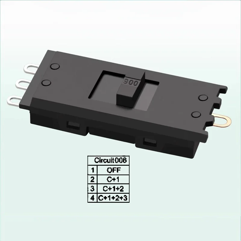 XN-14 Toggle switch 10A250V hair dryer electric cooker Electric wok motor switch four feet four gears