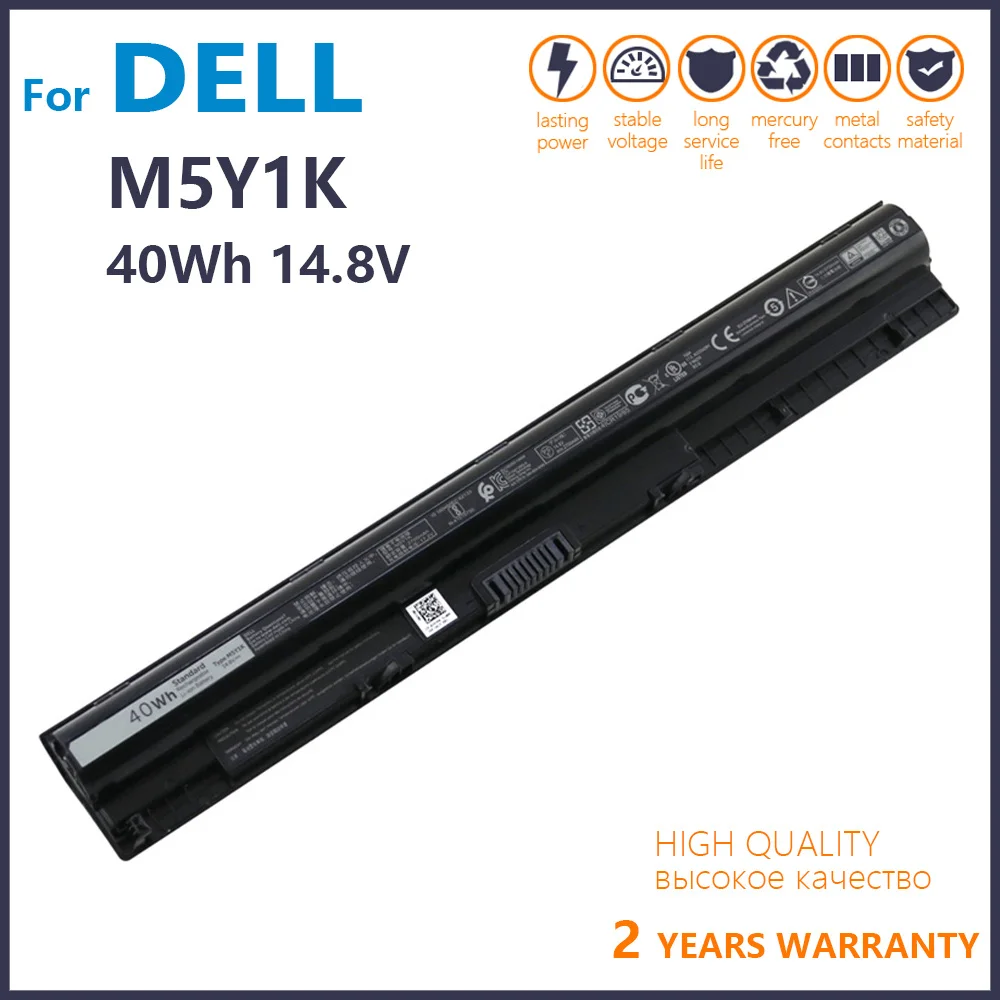 Genuine New 14.8V 40WH For DELL M5Y1K Battery For DELL Inspiron 14 3451 5451 15 3567 5555 17 5756 For DELL Vostro 3458 3551 3558