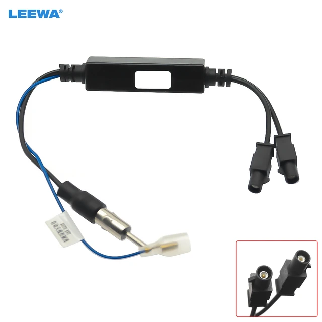 LEEWA-Adaptateur d'Antenne Radio pour Véhicule et Bateau, Amplificateur  Fakra pour Volkswagen Audi, FM - AliExpress