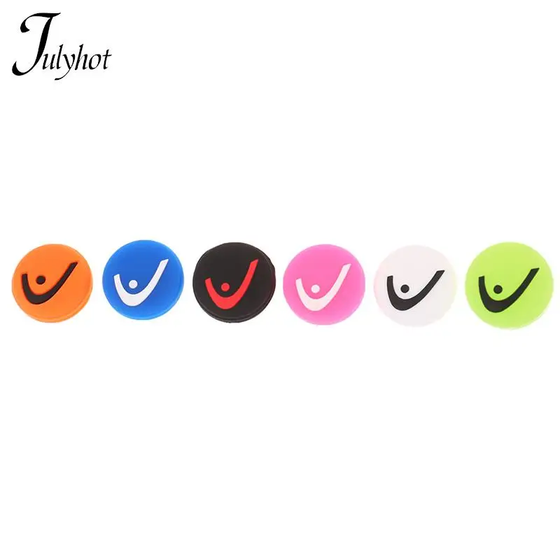 

1pc Tennis Racket Shock Absorber Colorful Circle Vibration Dampeners Sports Accessories To Reduce Vibration