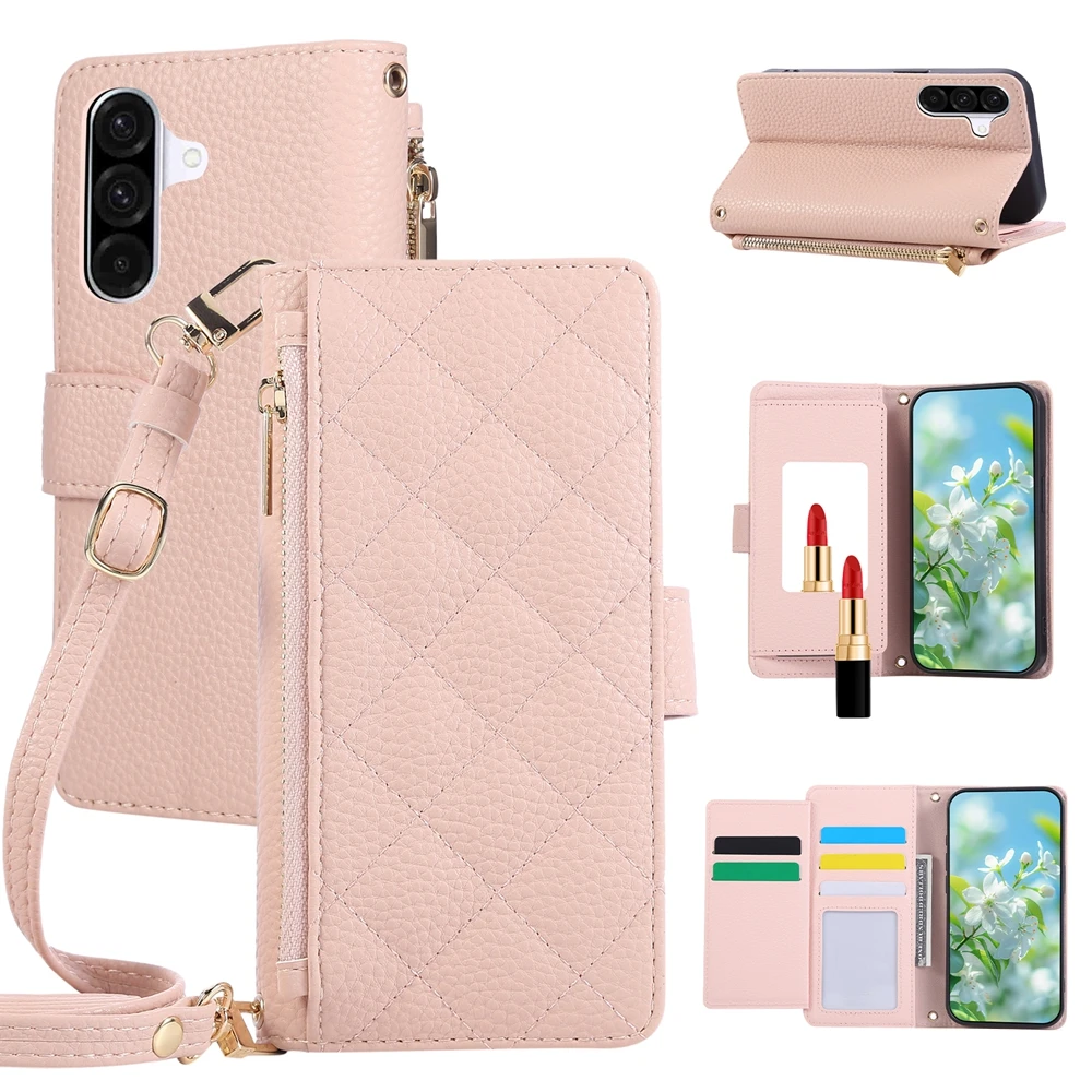 Stylish Crossbody Wallet Phone Case with Detachable Strap