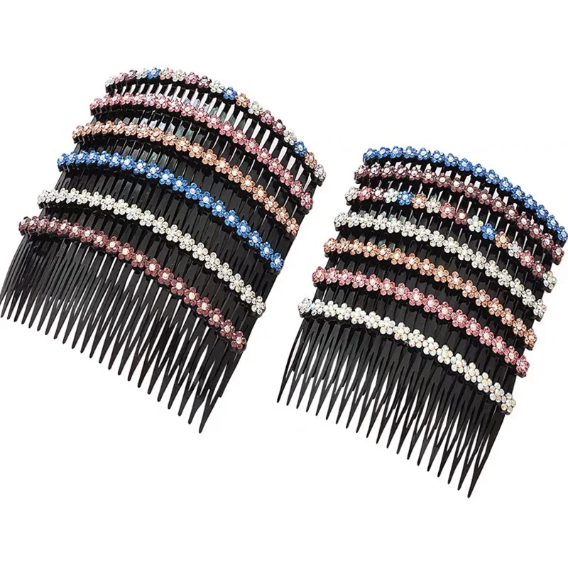 Capelli francesi pettine laterale Clip denti dritti ragazze forcine frangia pettine laterale velo da sposa pettine accessori per capelli copricapo - immagine 6