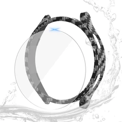 Waterproof Screen Protector and Durable PC Case with Tempered Glass Cover - Watch 5 Pro 45mm (Carbon Black)