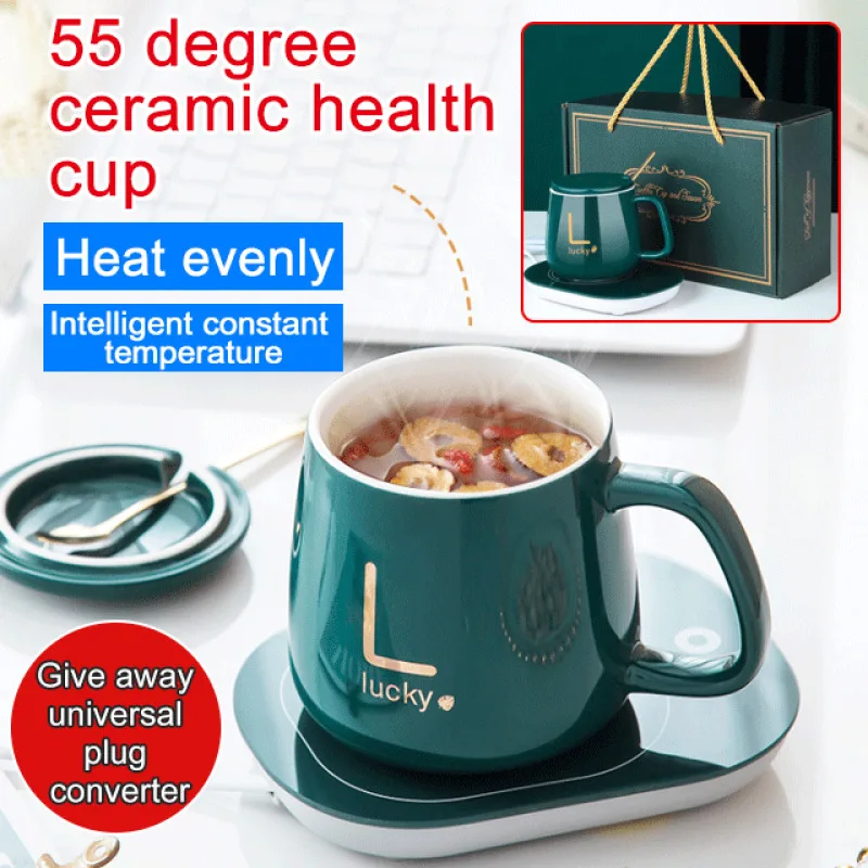 

Usb Thermostatic Coaster Ceramic Wellness Mug Companion Gift Warming Mug Thermostatic Coaster Base
