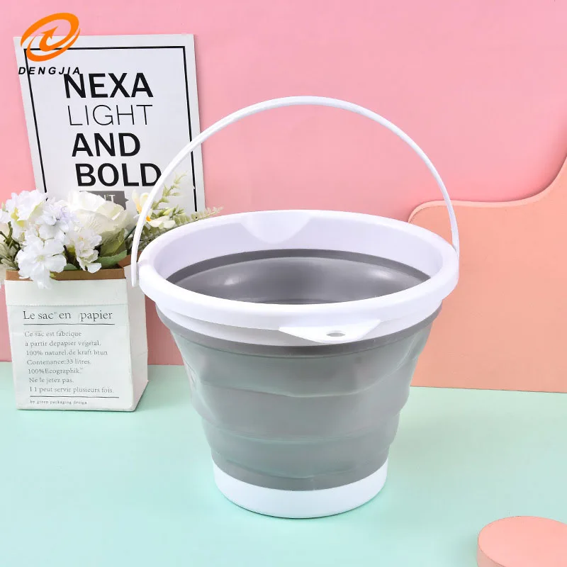 Folding Bucket Collapsible Bucket Plastic Home Car Wash Portable Small Bath Art Storage Water Station Wagon Fishing Outdoors