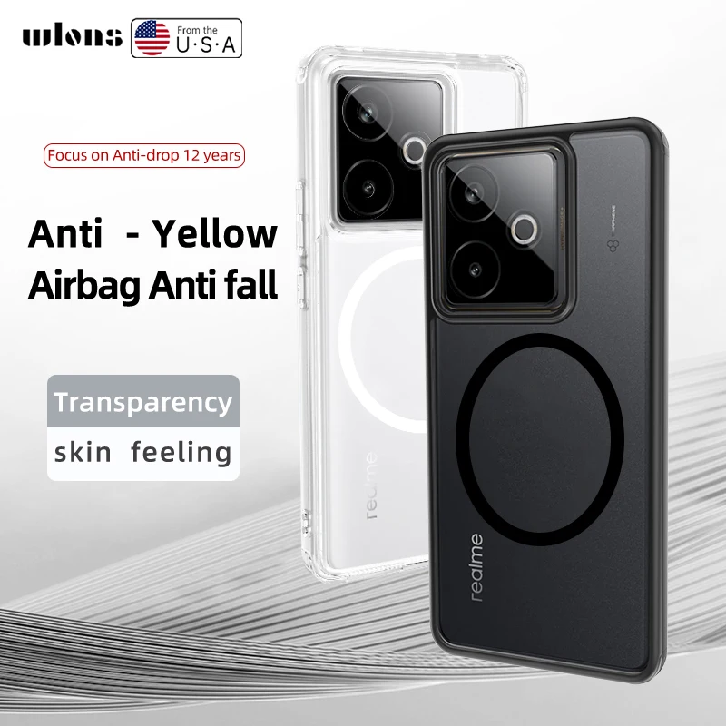 Luxury Matte Magnetic Case with Wireless Charging Compatibility