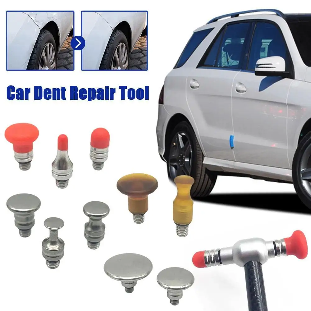 

Car Dent Repair Tool Multi-head Leveling Hammer Can Replace Head Carbon Fiber Dent Pit Free Sheet Metal Repair M8 Thread