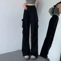 Cargo Pant Women Wide Leg Pants Summer Autumn Fashion Female High Waist Streetwear Loose Casual Pants Straight Trousers - Image 3