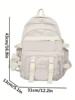 Waterproof Fashionable Backpack Large Capacity Anti-Theft School Bag With Pendant For Teen Girls Students Perfect For School 2