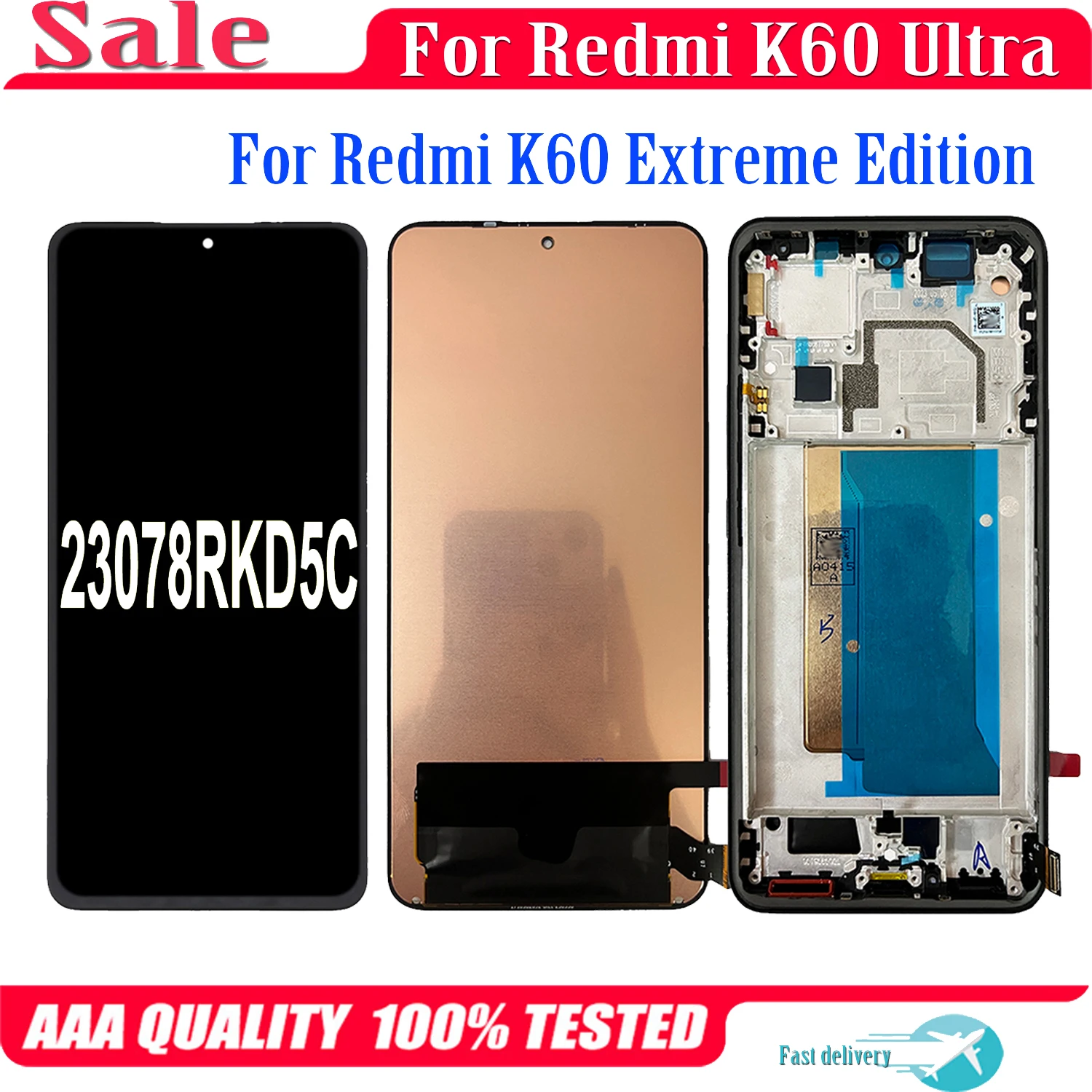 Redmi K60ジャンク品 Redmi K60ジャンク品 Original For Xiaomi Redmi K60 Ultra Rear