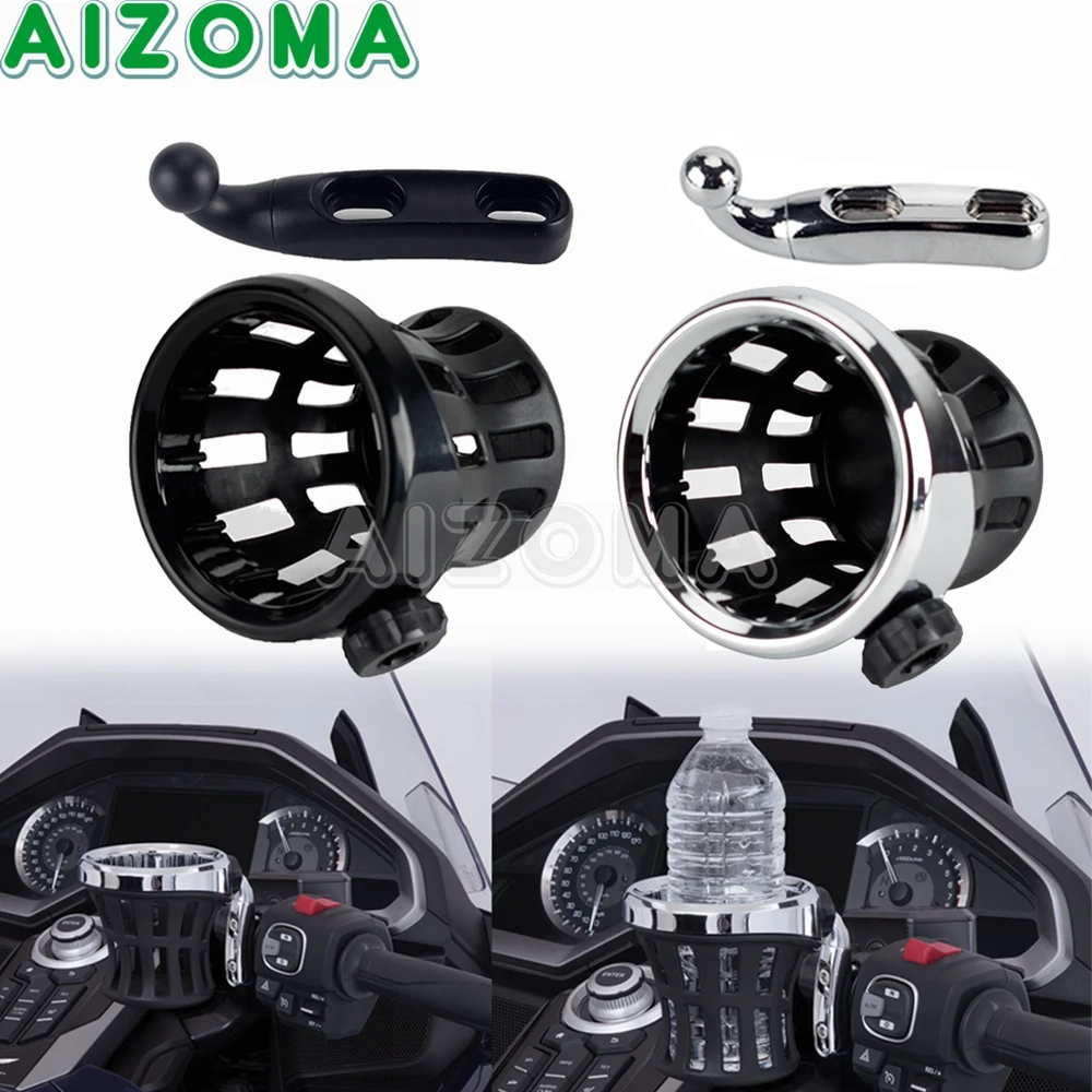 

Motorcycle Cup Holder Stand Handlebar Mount Drink Holder For Honda Goldwing 1800 Accessories 2018-2023 Gold Wing 1800 F6B Tour