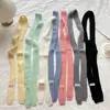 Trendy Korean Style Y2K Thin Scarf Soft Rainbow Color Long Narrow Scarves Neckerchief Neck Warmer Harajuku Knitted Scarf Female 1